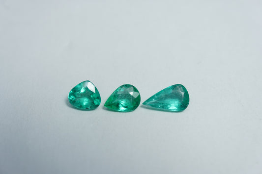 1.15ct Esmeralda 8x4.5mm / 6x5mm / 5mm