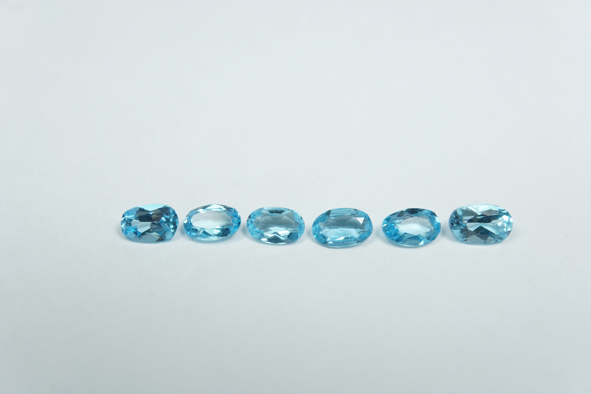 1.63ct Topázios calibrados 5x3mm