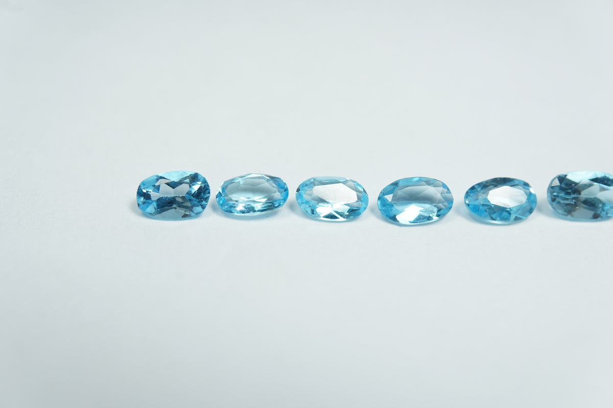1.63ct Topázios calibrados 5x3mm