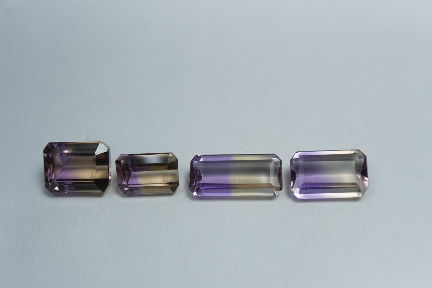 10.30ct Ametrino 13x6mm / 10x6mm / 9.5x7mm / 9x6mm