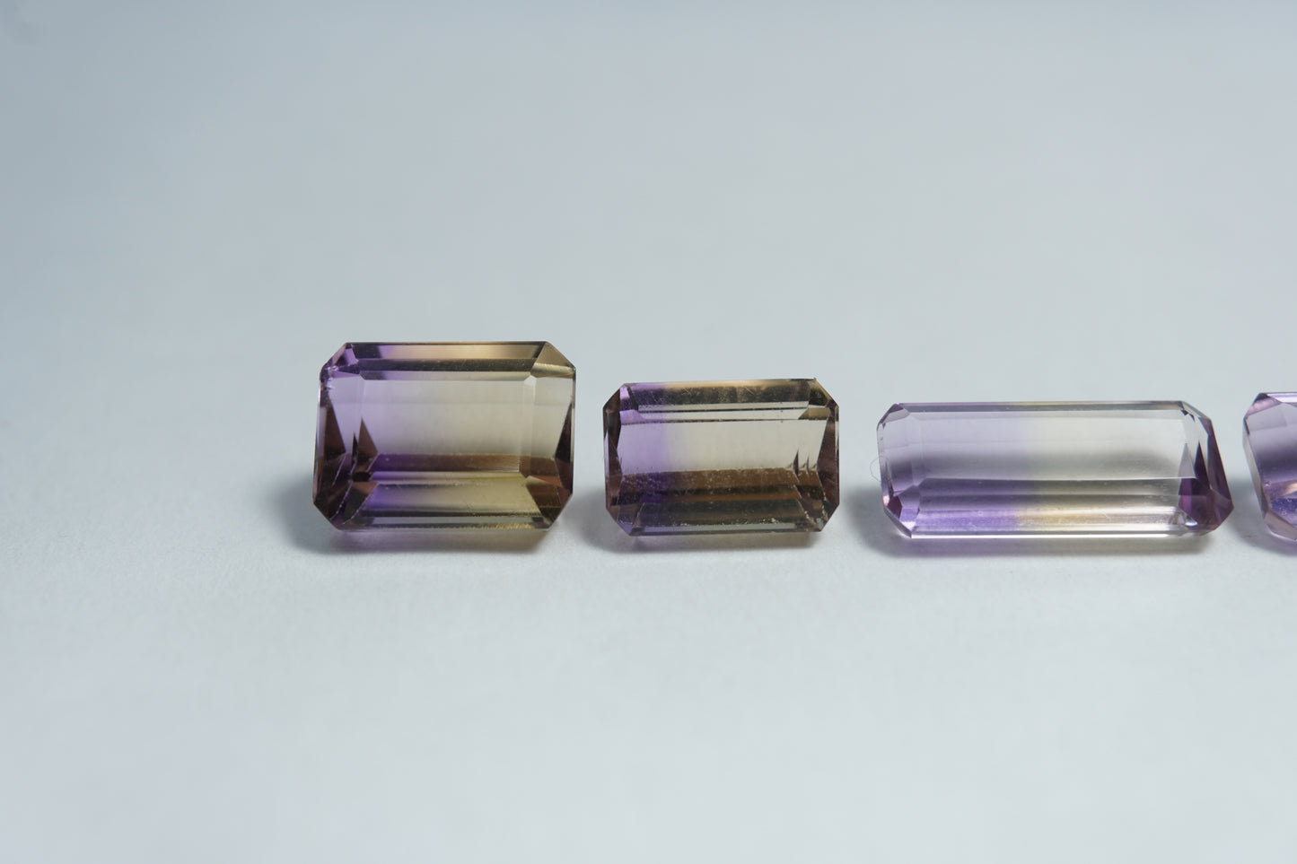 10.30ct Ametrino 13x6mm / 10x6mm / 9.5x7mm / 9x6mm