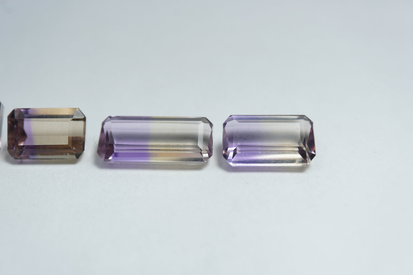10.30ct Ametrino 13x6mm / 10x6mm / 9.5x7mm / 9x6mm