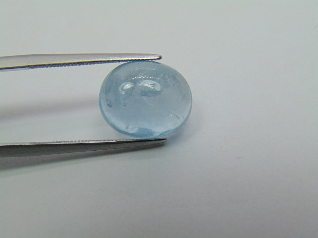 5.85ct Aquamarine Cabochon 13x11mm