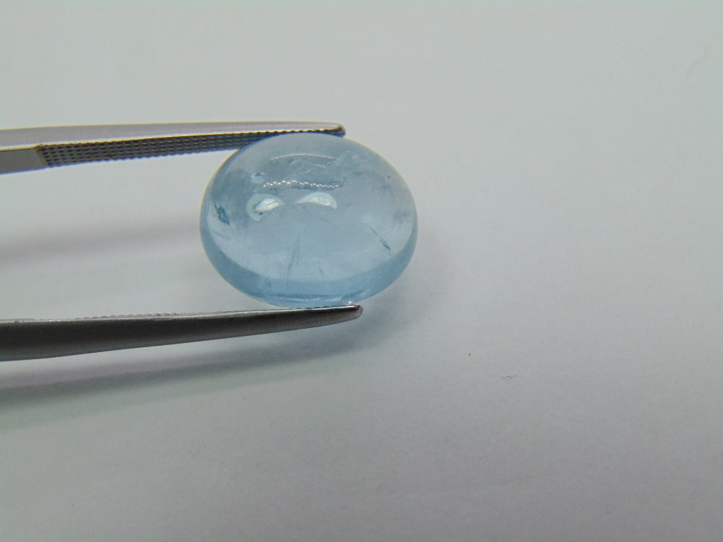 5.85ct Aquamarine Cabochon 13x11mm