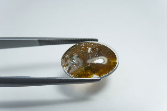 6.15ct Quartzo com inclusão 17x13mm