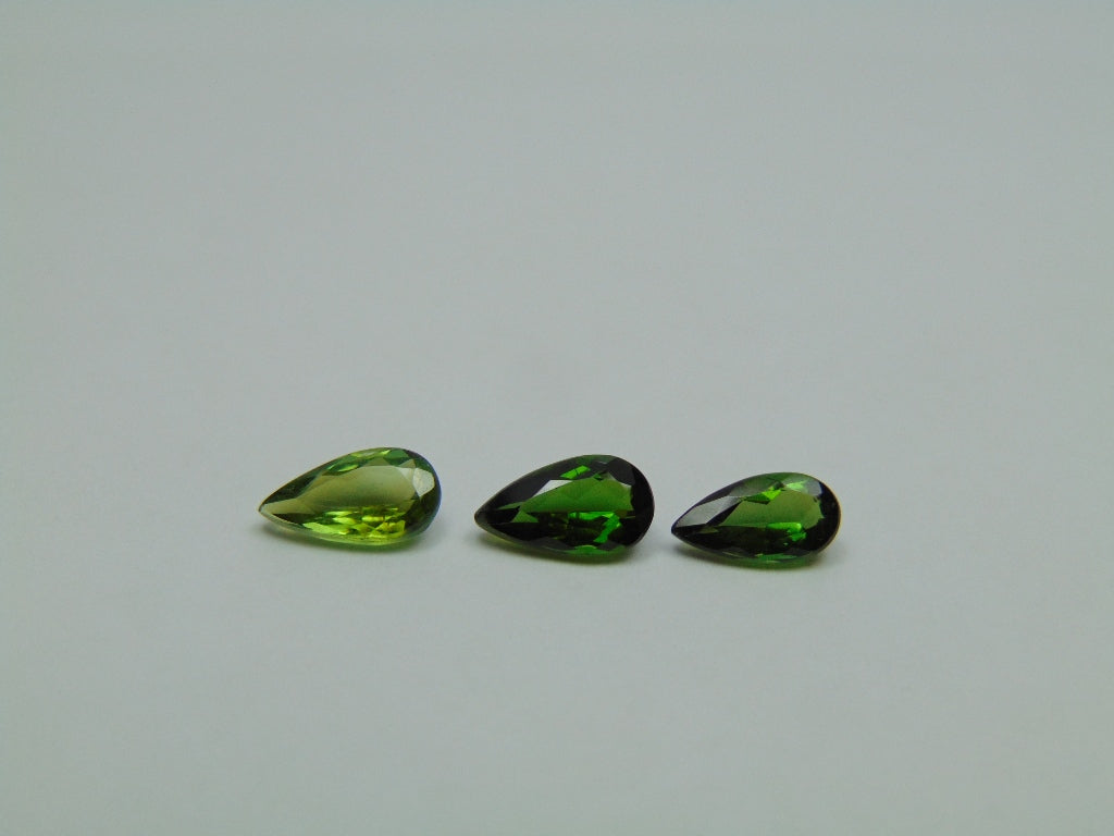 2.20ct Tourmaline 9x4mm 8x5mm 7.5x4mm