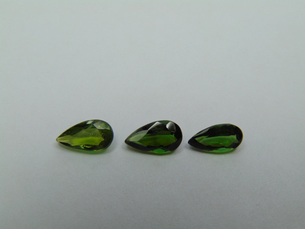 2.20ct Tourmaline 9x4mm 8x5mm 7.5x4mm