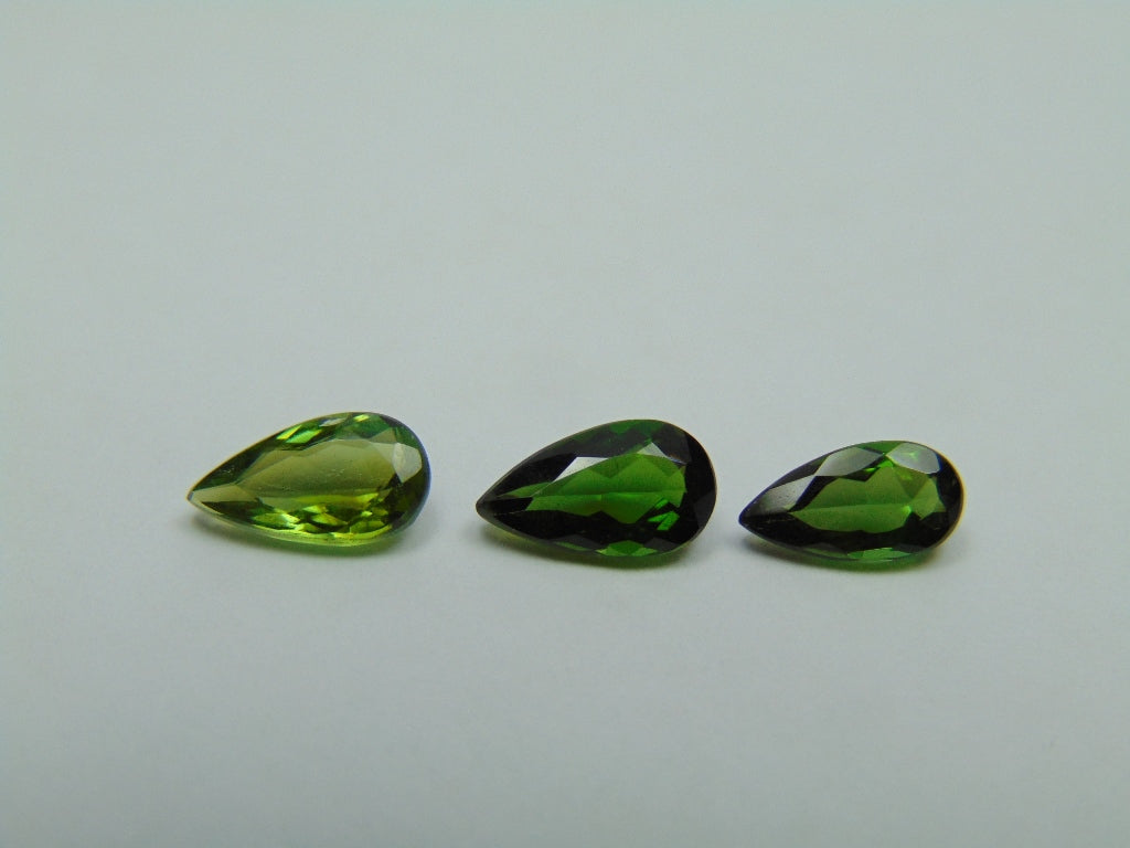 2.20ct Tourmaline 9x4mm 8x5mm 7.5x4mm