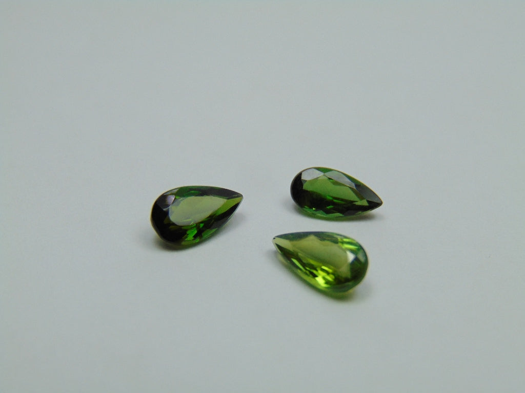 2.20ct Tourmaline 9x4mm 8x5mm 7.5x4mm