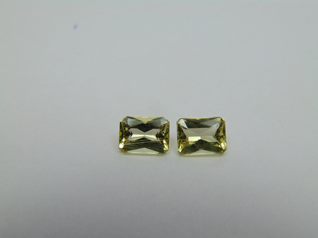 2.85ct Beryl Pair 8x6mm