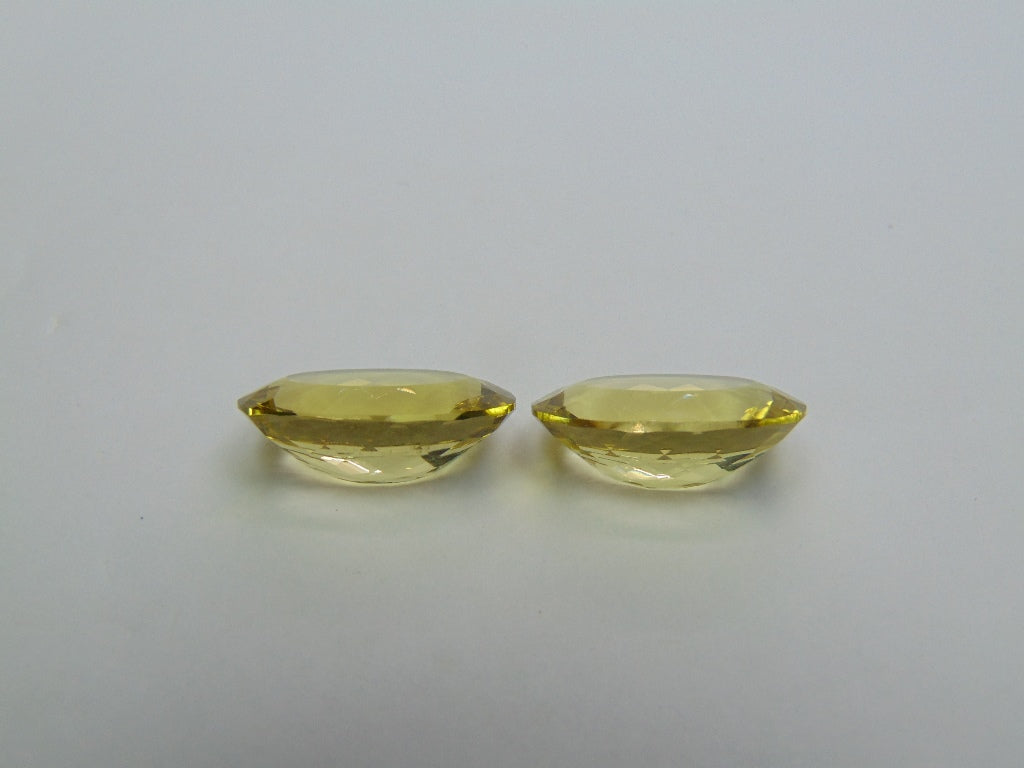 25.10ct Green Gold Pair 20x15mm