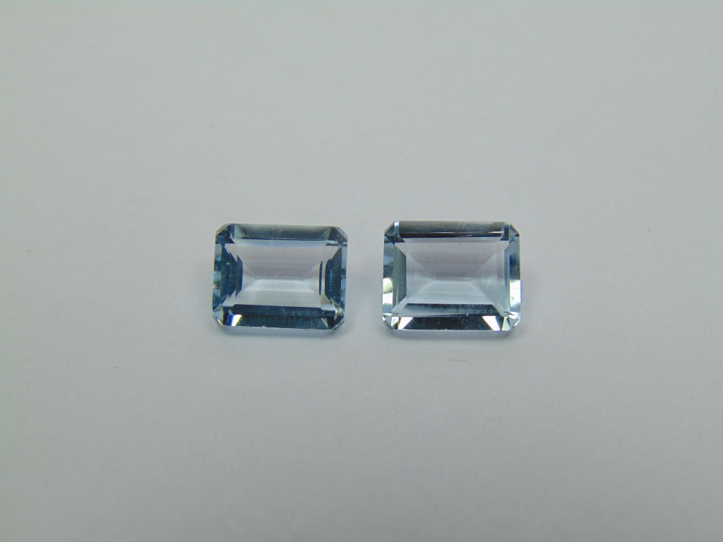 6.85ct Topaz 10x8mm 9x7mm