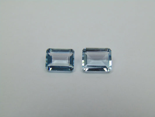 6.85ct Topázio 10x8mm 9x7mm