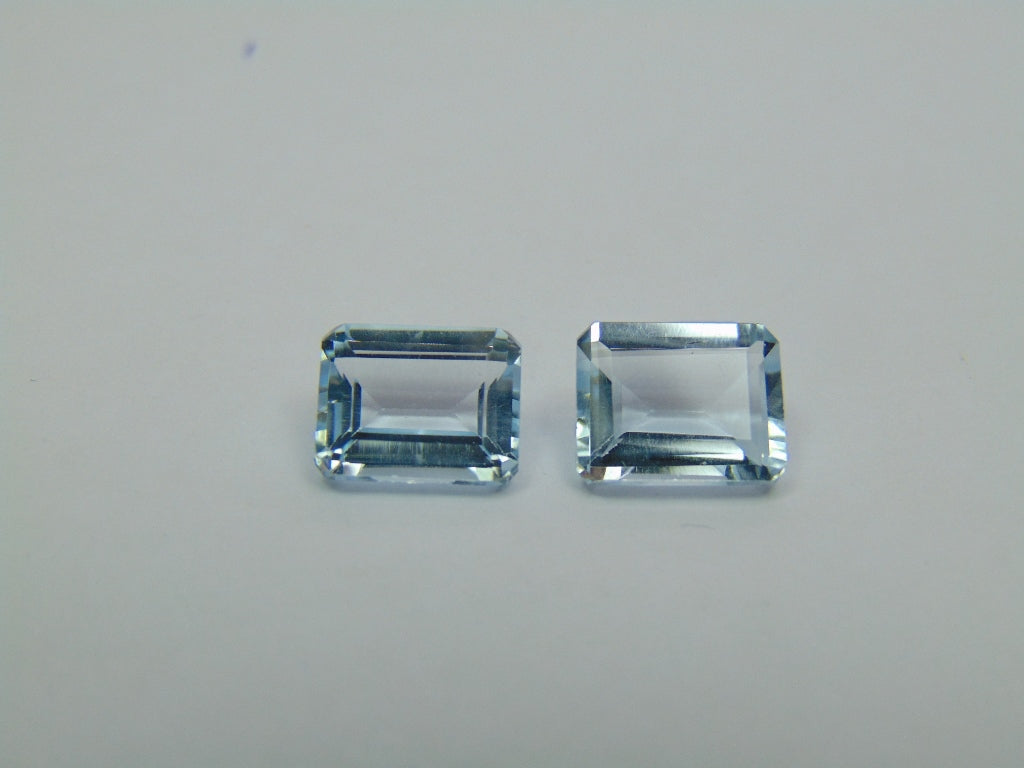 6.85ct Topaz 10x8mm 9x7mm