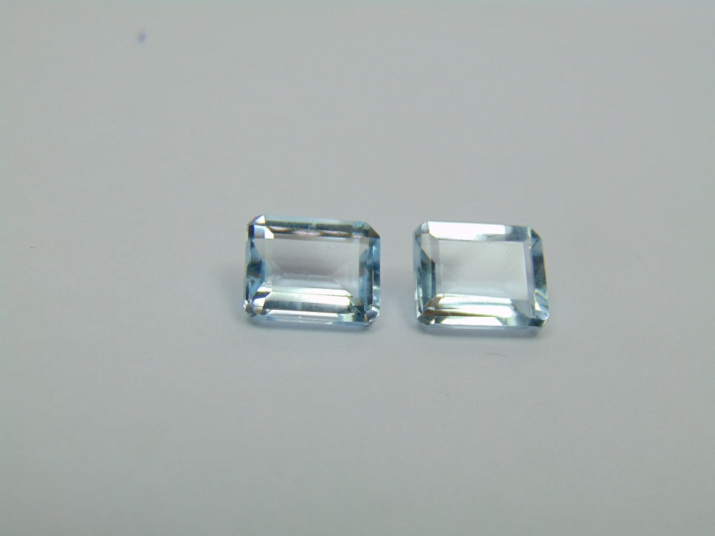 6.85ct Topaz 10x8mm 9x7mm