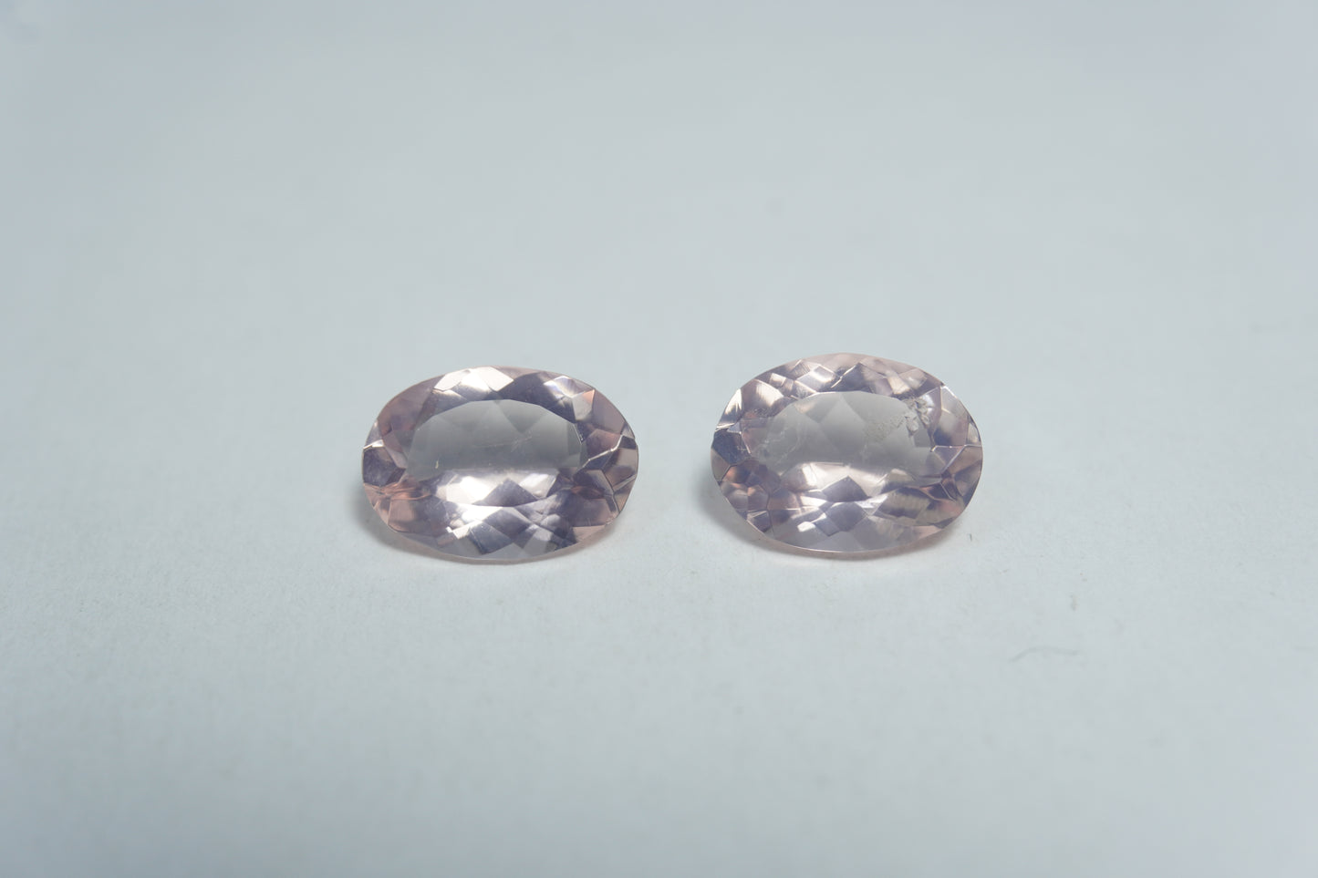 2.69ct Rose Quartz pair 9x7mm