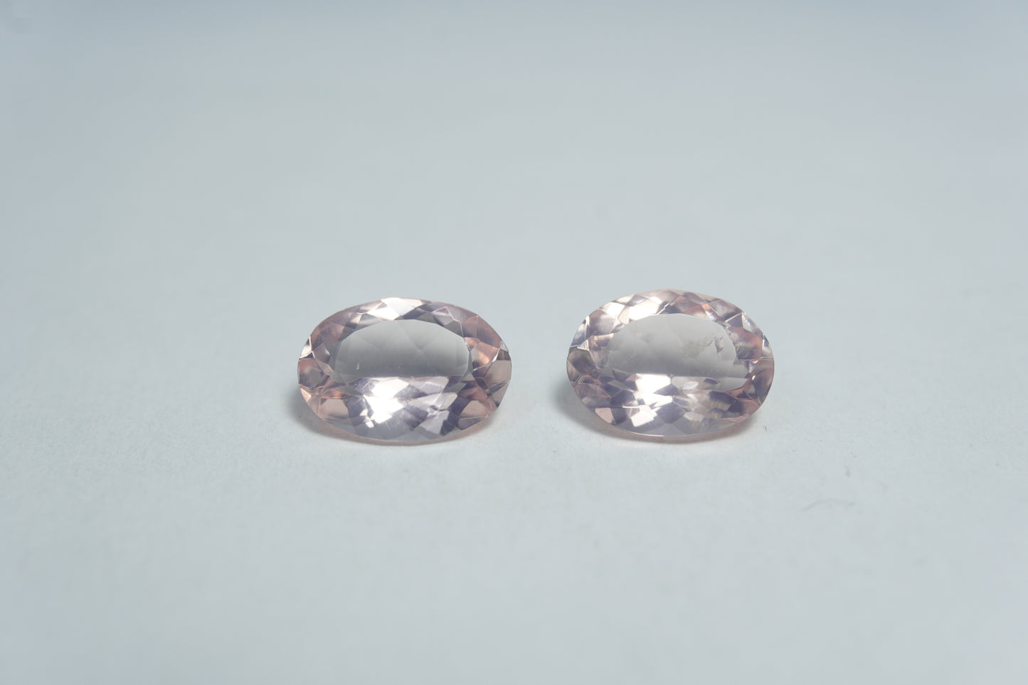 2.69ct Rose Quartz pair 9x7mm