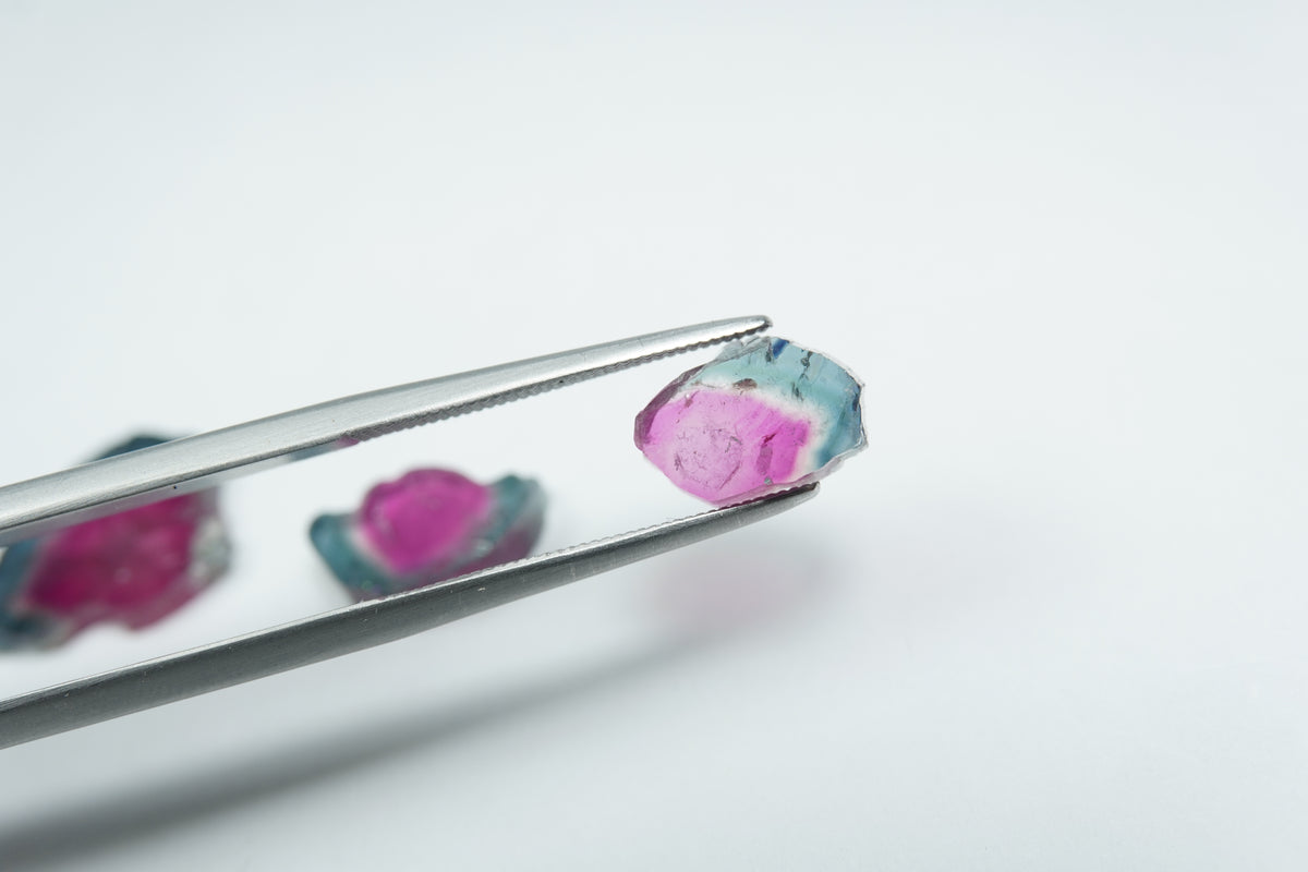 9.45ct Turmalinas melancia 14x13mm / 11x8mm / 10x7mm