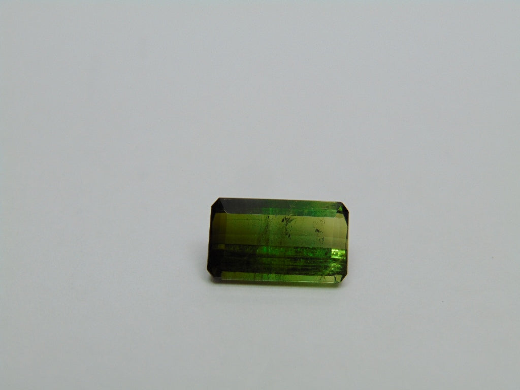 3,75ct Turmalina Bicolor 12x7mm