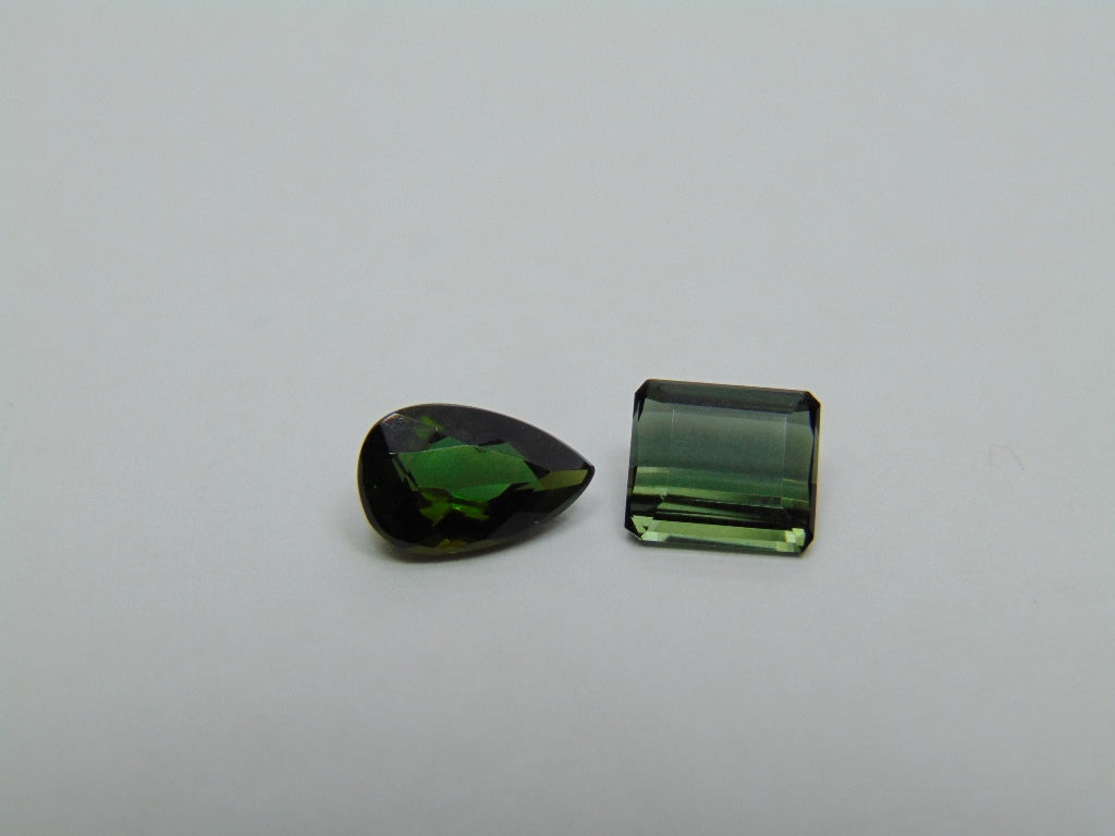 Turmalina 2,49ct 9x6mm 7x6mm