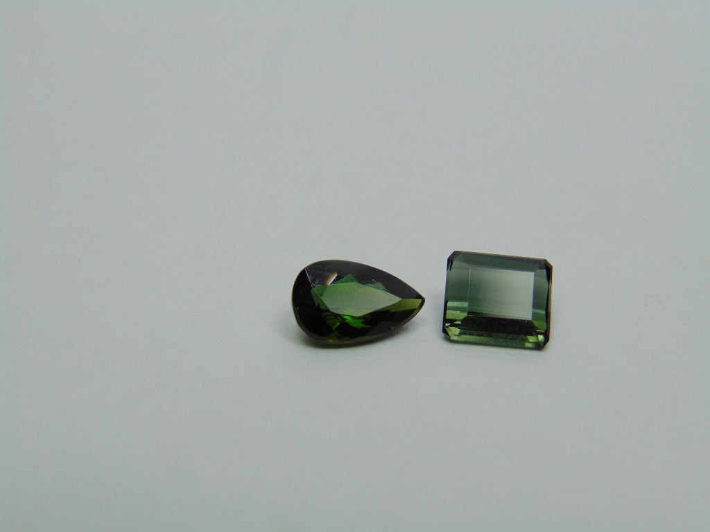 Turmalina 2,49ct 9x6mm 7x6mm