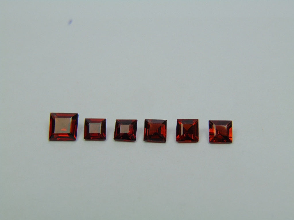 2.70ct Garnet 4mm 5mm