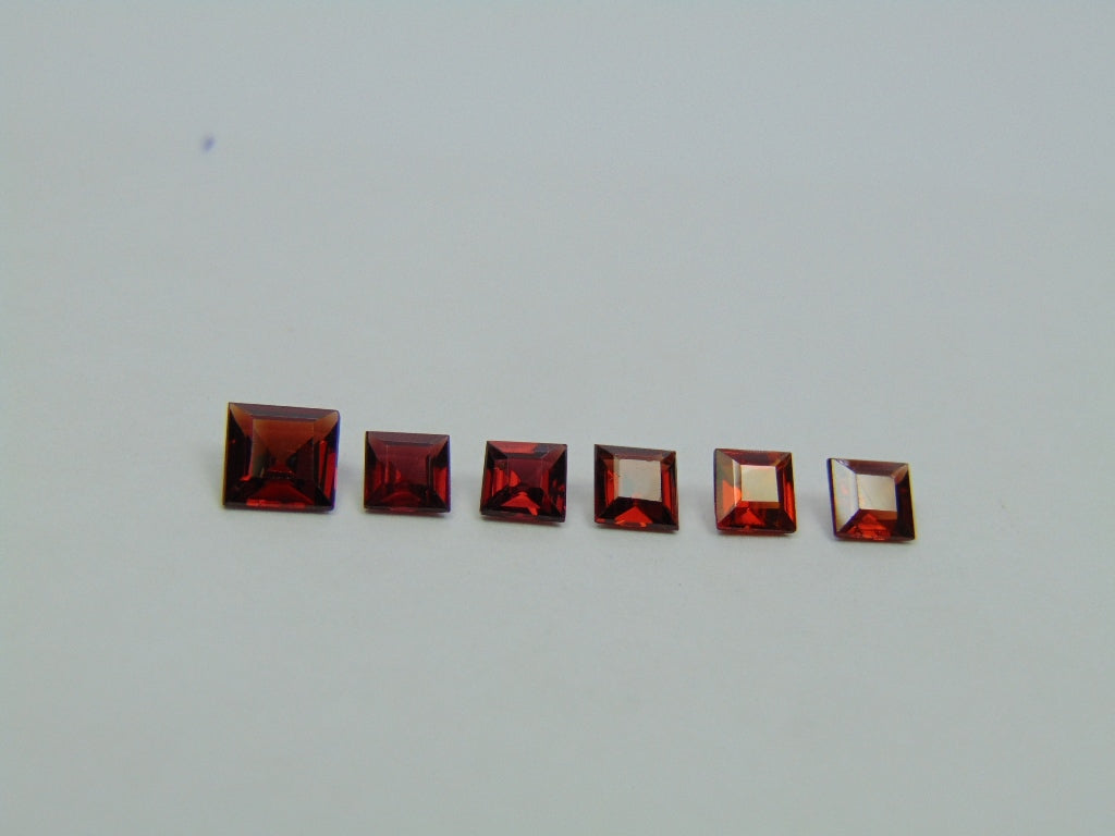 2.70ct Garnet 4mm 5mm