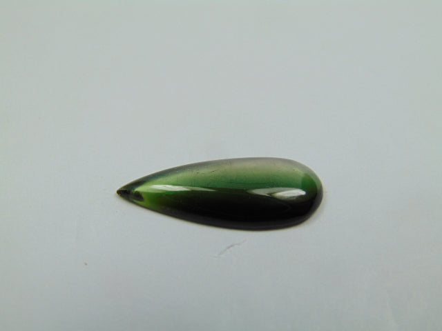 6.85ct Turmalina Bicolor Cabochão 24x10mm