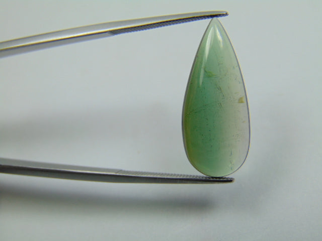 6.85ct Turmalina Bicolor Cabochão 24x10mm