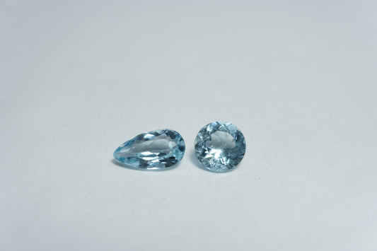 1.70ct de Água-marinha 8.5x5mm / 6mm