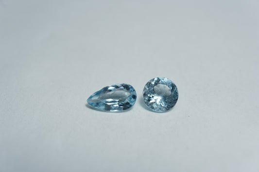 1.70ct de Água-marinha 8.5x5mm / 6mm