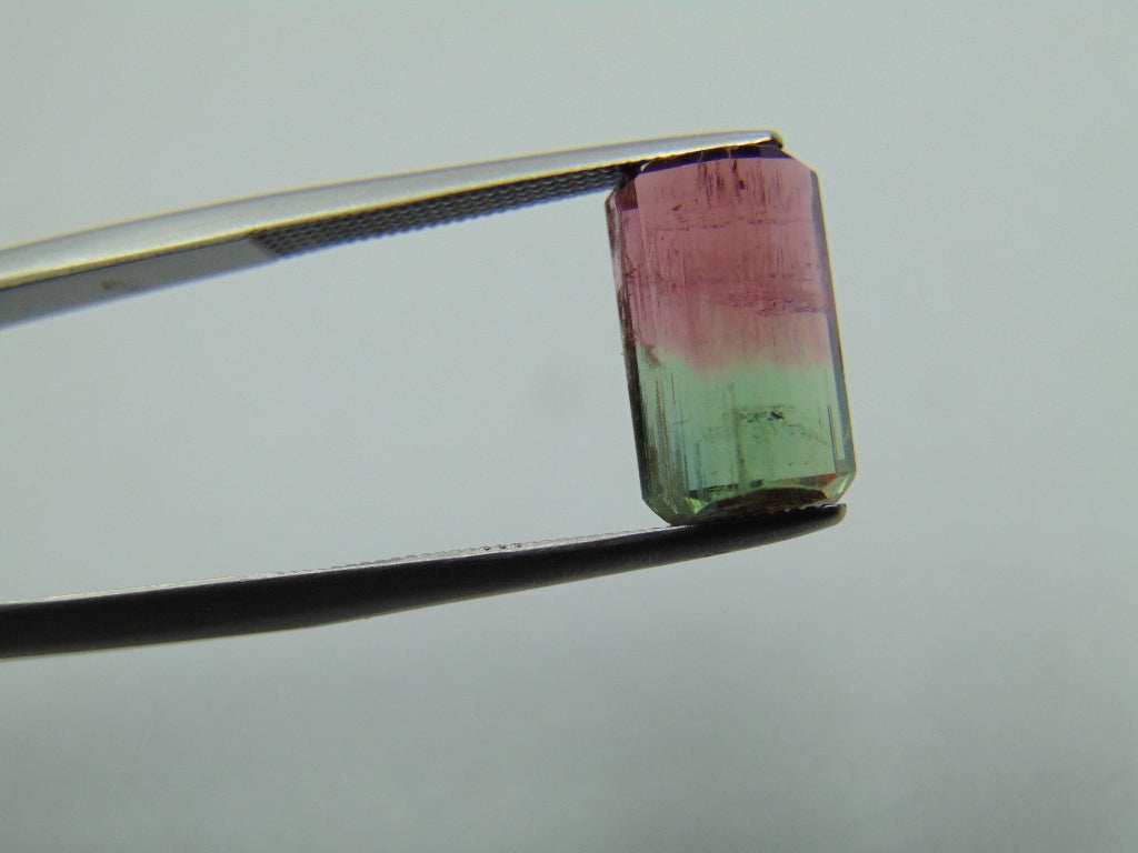 4.60ct Turmalina Bicolor 12x7mm