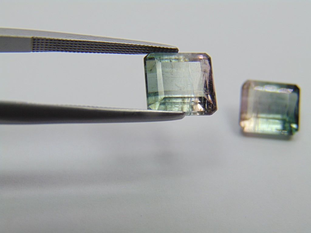 7.55ct Tourmaline Bicolor 9x8mm