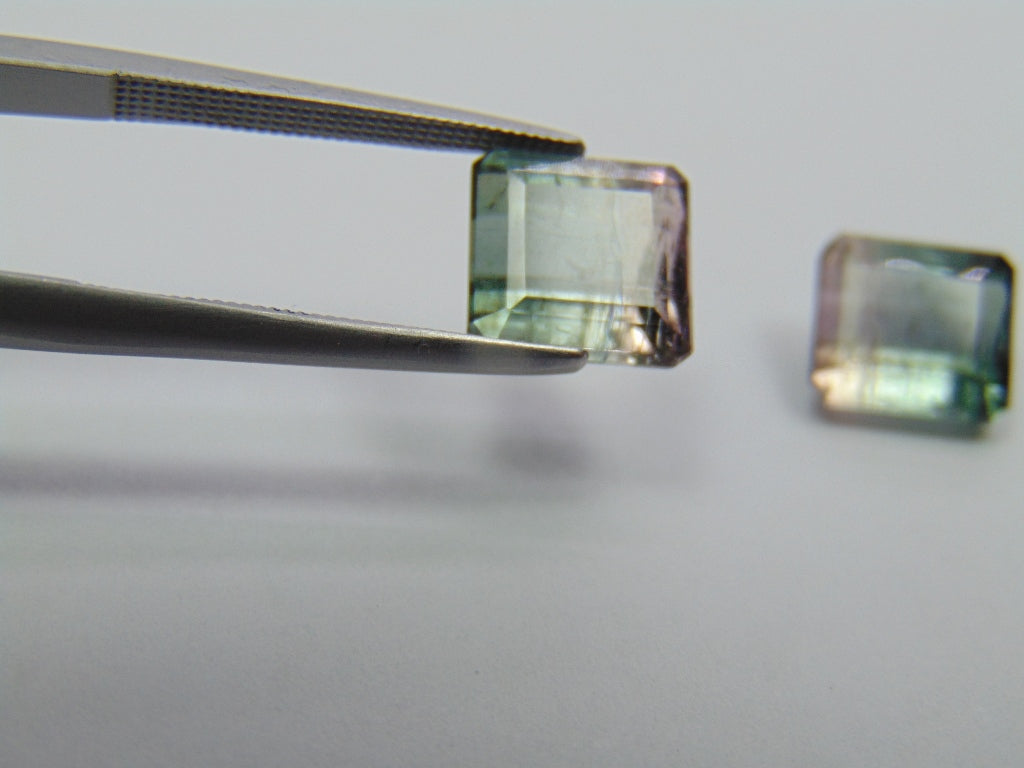 7.55ct Tourmaline Bicolor 9x8mm