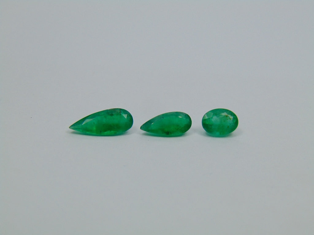 Esmeralda 2,47 quilates 11x5mm 9,5x4mm 7x5mm