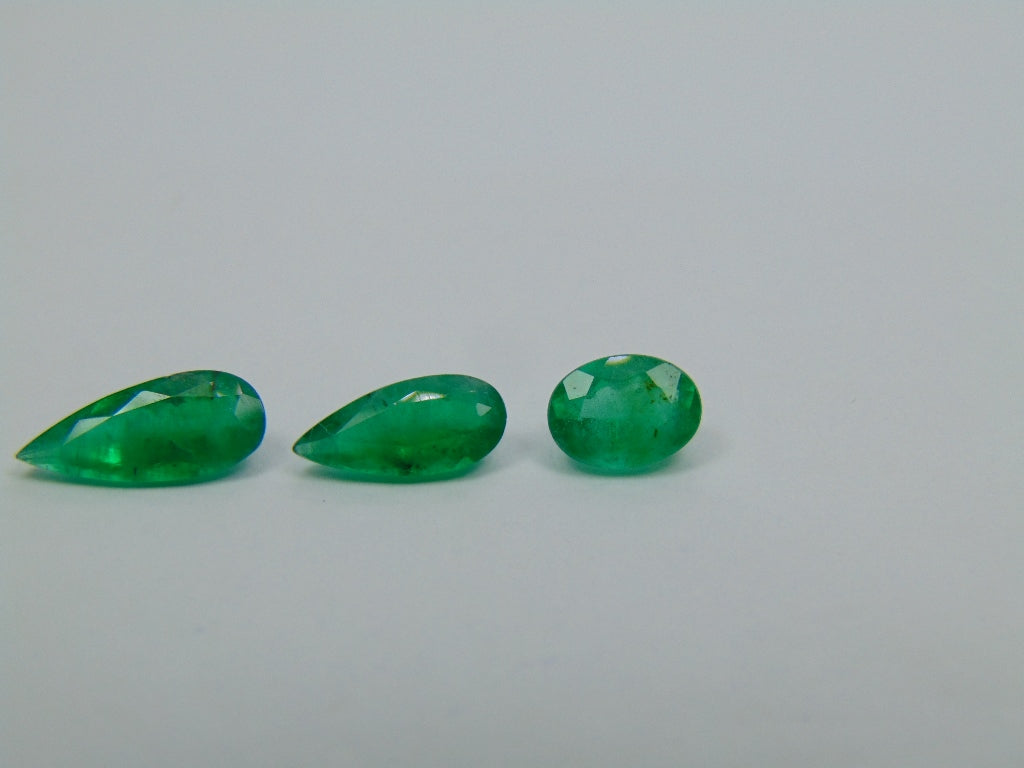 Esmeralda 2,47 quilates 11x5mm 9,5x4mm 7x5mm