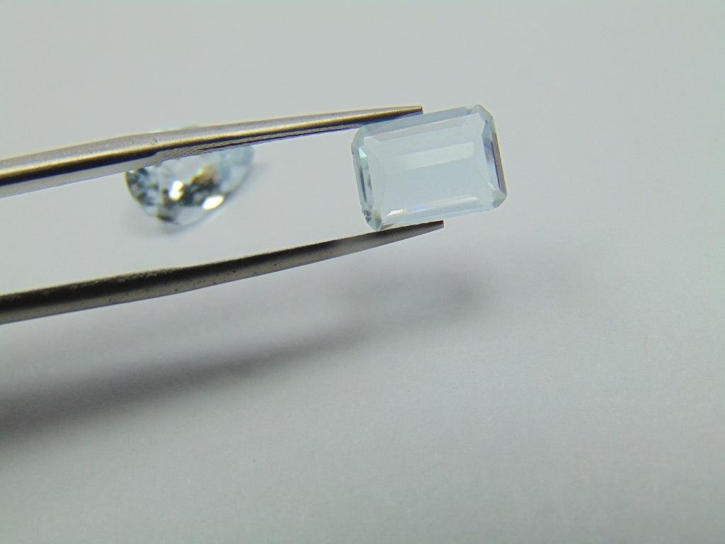 5.40ct Topaz 11x8mm 9x7mm