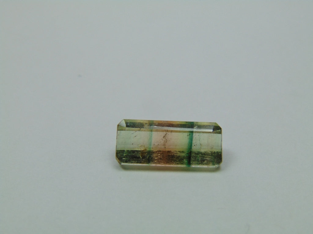 4.30ct Turmalina Bicolor 15x7mm