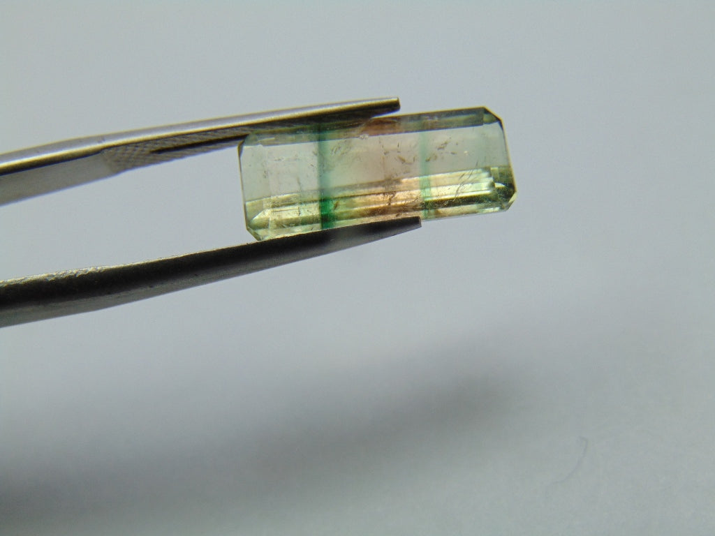 4.30ct Turmalina Bicolor 15x7mm