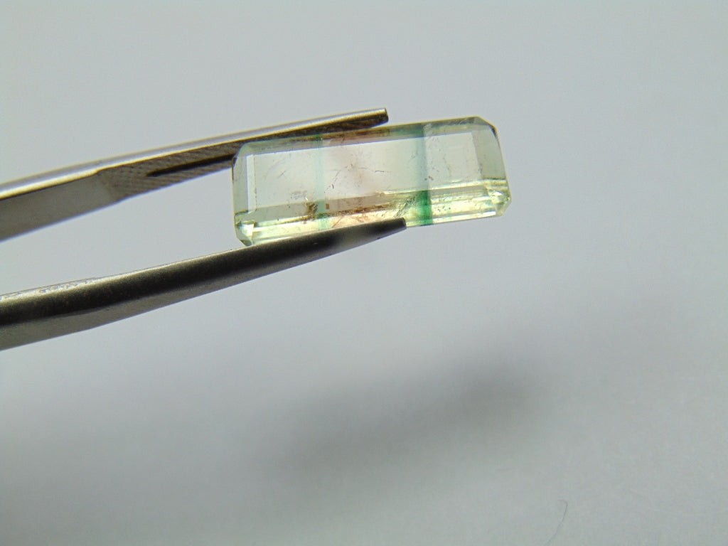 4.30ct Turmalina Bicolor 15x7mm