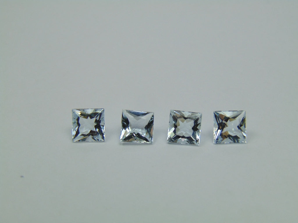 3.65ct Água-marinha Calibrada 6mm