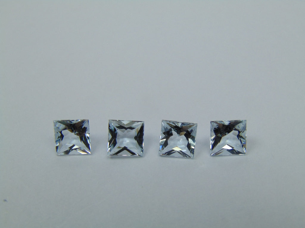 3.65ct Água-marinha Calibrada 6mm