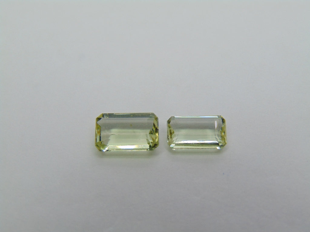 2,20 quilates Verde Berilo 9x6mm 8x5mm