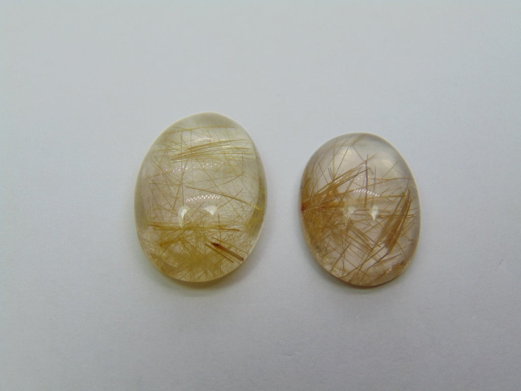 21.30ct Rutile 18x13mm 16x12mm