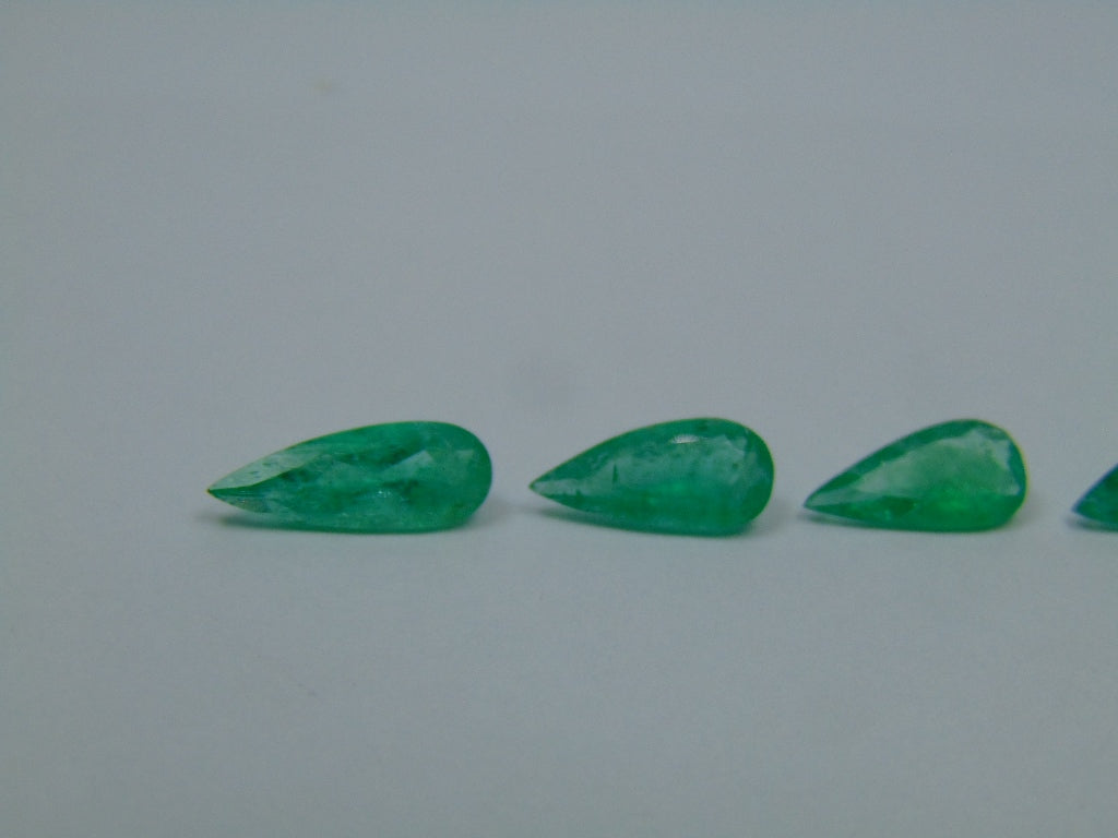 3.64ct Emerald 11x5mm 12x5mm 9x5mm