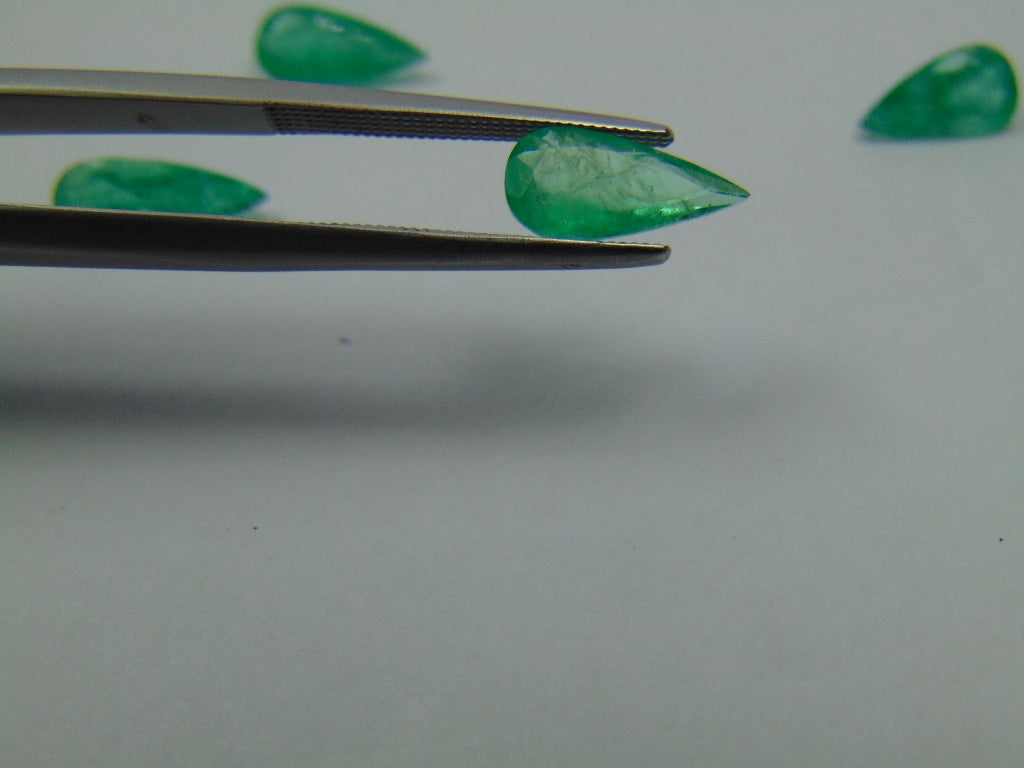 3.64ct Emerald 11x5mm 12x5mm 9x5mm