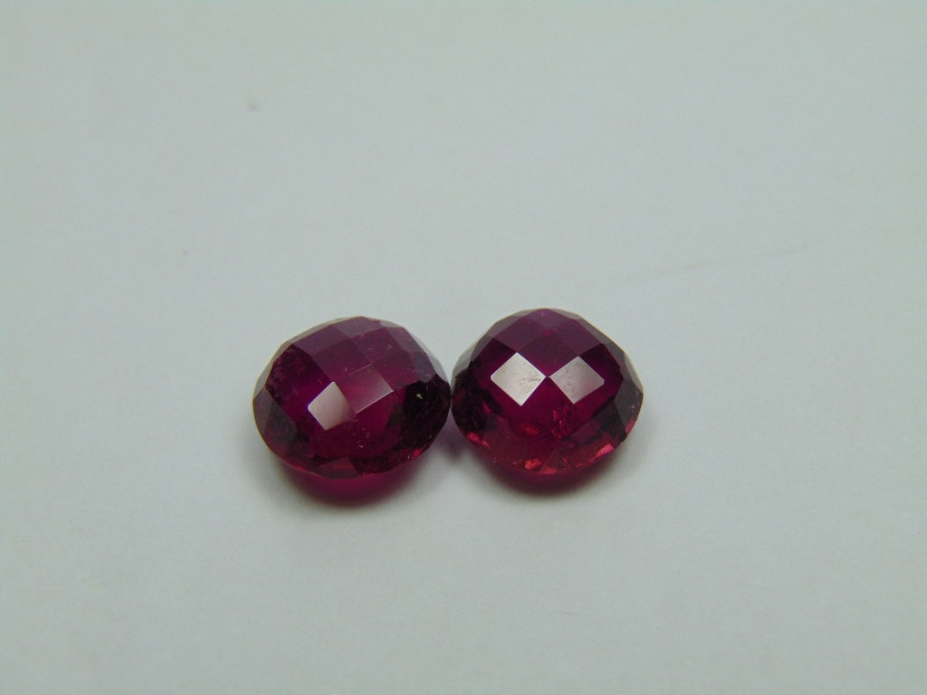 7.40ct Rubellite Pair 9mm