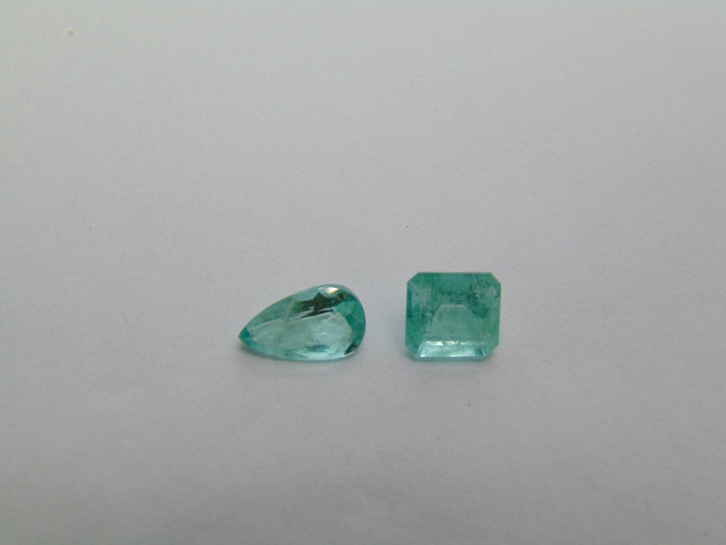 2.08ct Esmeralda 9x5mm 7x6mm