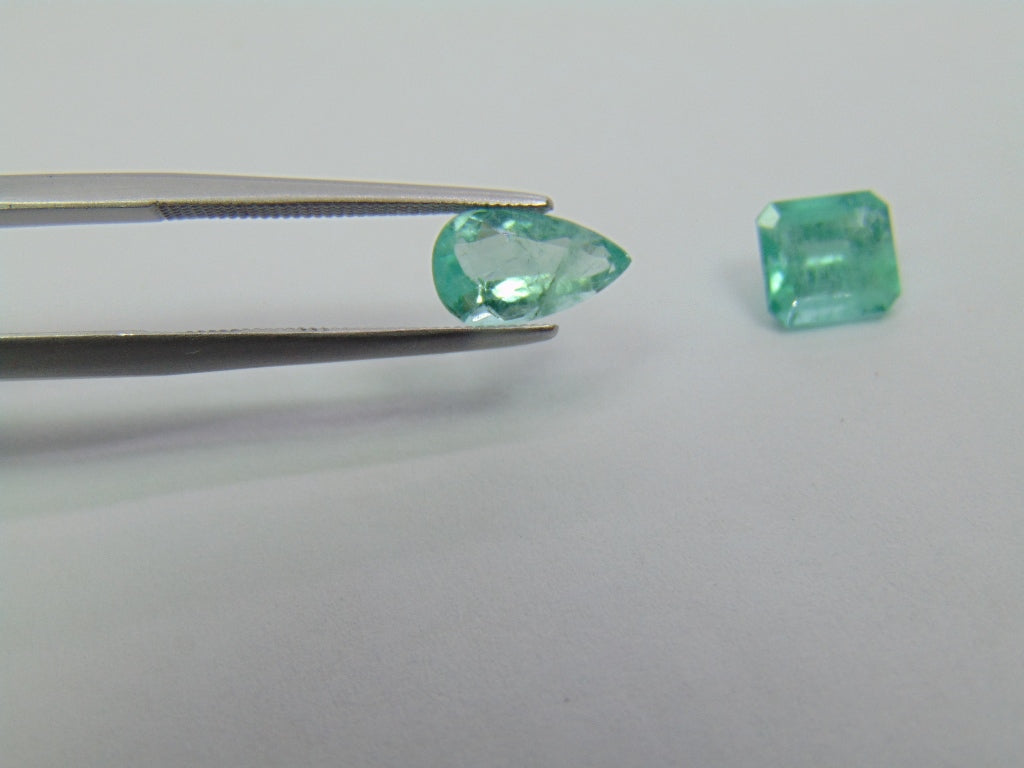 2.08ct Esmeralda 9x5mm 7x6mm