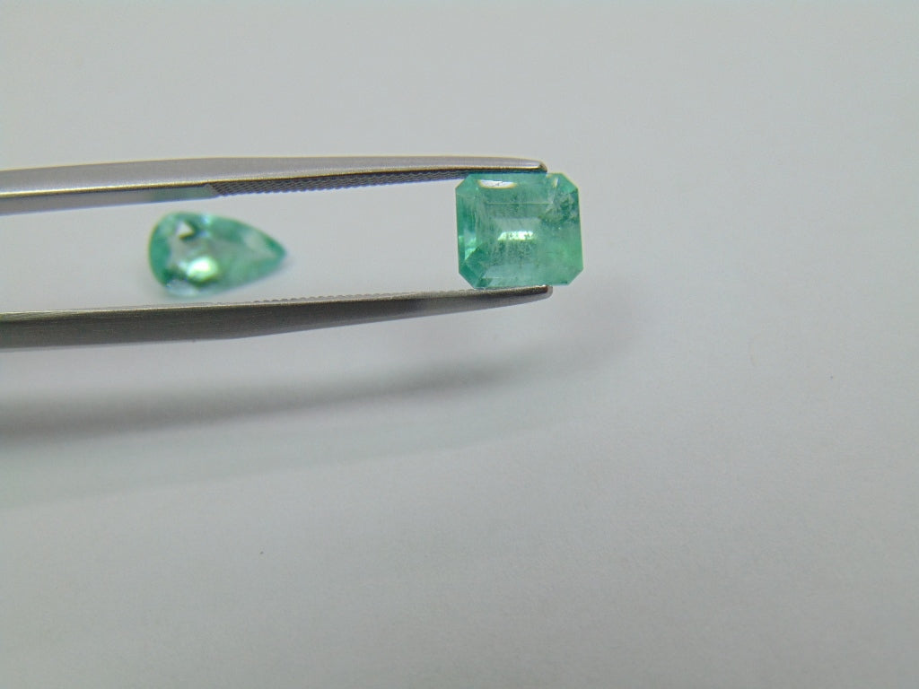 2.08ct Esmeralda 9x5mm 7x6mm